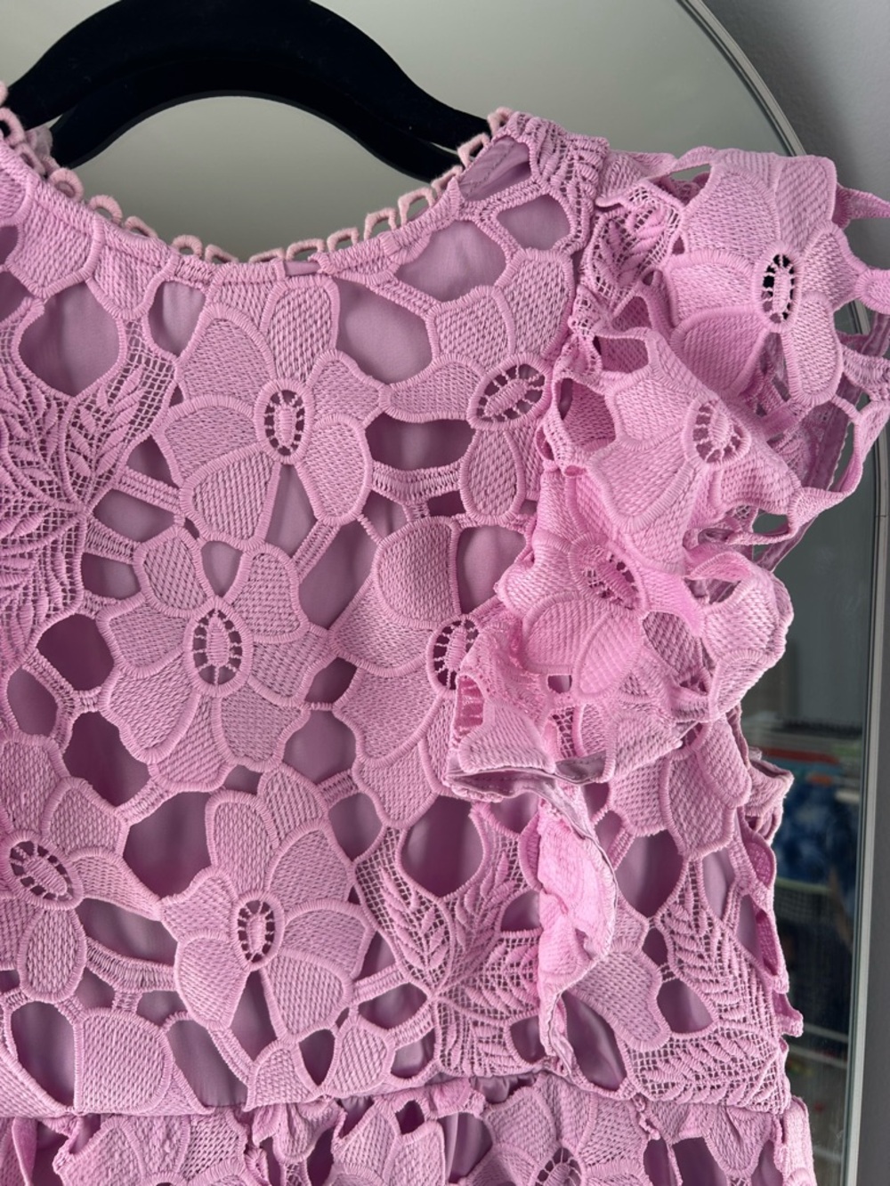 CROSBY by Mollie Burch Lilac Floral Lace Dress - Picture 2 of 5